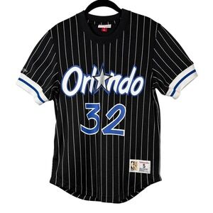 Mitchell & Ness Shaquille O'Neal Retro Basketball Jersey, Mesh Crew Neck, Size S